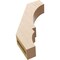 Ekena Millwork 3-inch W x 12-inch D x 16-inch H Balboa Rough Cedar Woodgrain TimberThane Knee Brace, Primed BRCUR03X12X16BOARCPR - alternate 6